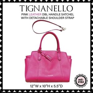 Tignanello Vibrant Pink Satchel